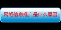 网络信息推广是什么原因是什么情况