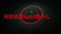 网络语言kpdd是什么意思（网络语言kpdd的意思）