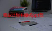 商业计划书模板ppt范文（商业计划书ppt免费模板下载）