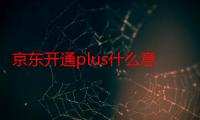 京东开通plus什么意思-生活常识