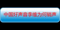 中国好声音李维为何销声匿迹 李维和周深闹掰了吗