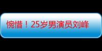 惋惜！25岁男演员刘峰去世 系关晓彤北影同学