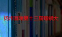 扬州宜陵第十三届螺蛳大众美食季启幕 “小螺蛳”做出富民“大文章”