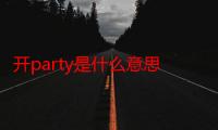 开party是什么意思（怎么理解开party的意思）