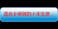 适合乡镇做的小本生意，50个适合县城做的代理（十大冷门暴利生意）