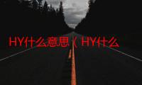 HY什么意思（HY什么意思）