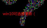 win10可选择更新（win10的可选更新要更吗）